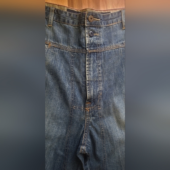 Vintage MFG Jean Shorts Skater Style 15" Inseam Baggy Fit Medium Wash Denim 90s - Picture 3 of 10